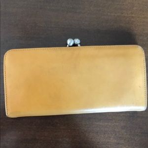 Tan hobo slim wallet